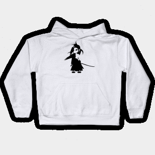 Sea Emperor minimal silhouette white Kids Hoodie